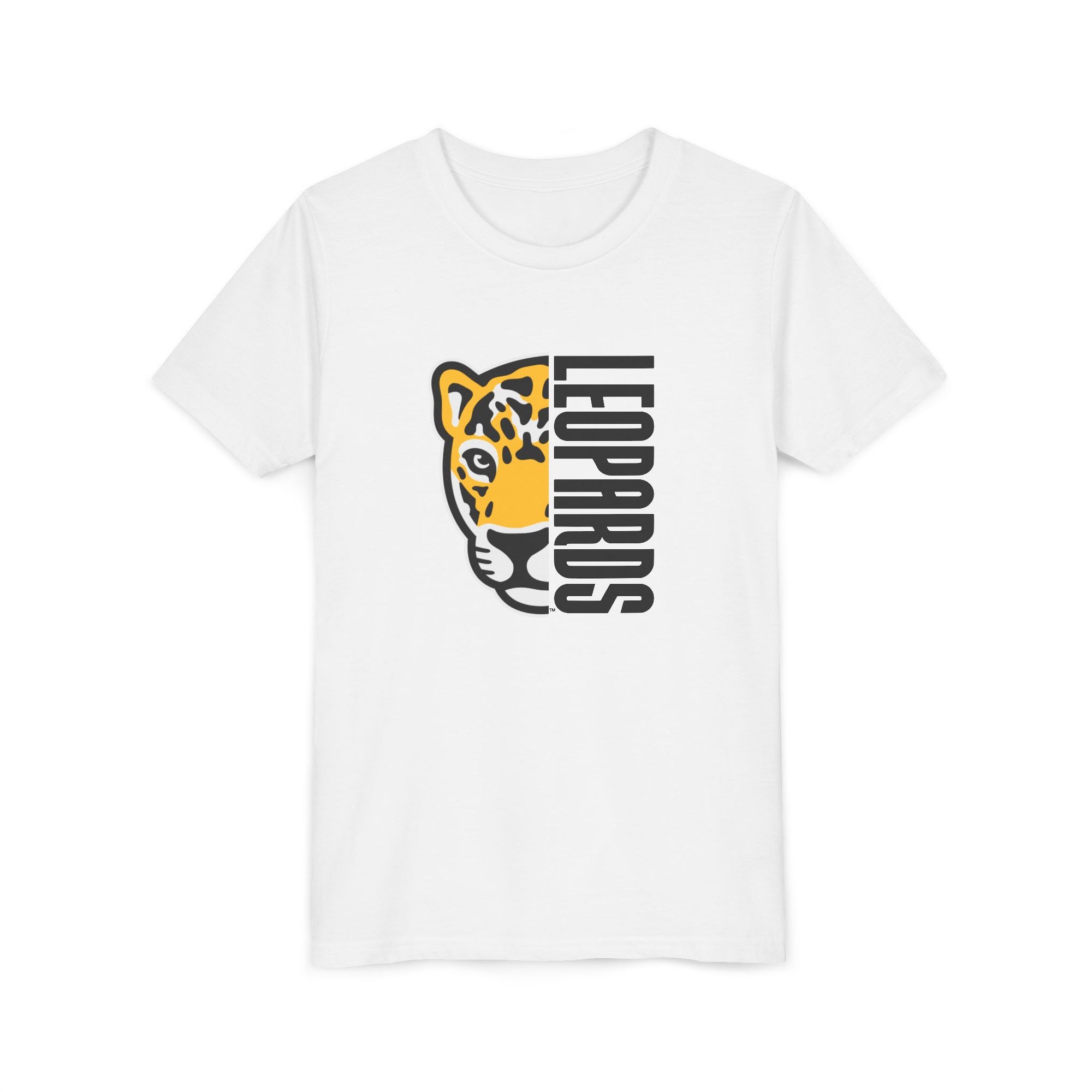 Meadowlark Leopard Youth Tee, Fun Graphic Shirt for Kids, School Mascot Tshirt