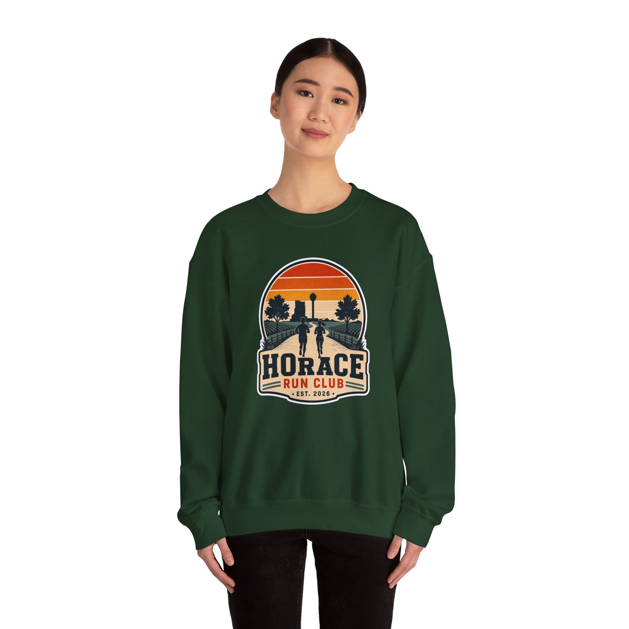 Horace Run Club Crewneck Sweatshirt | Gildan 18000