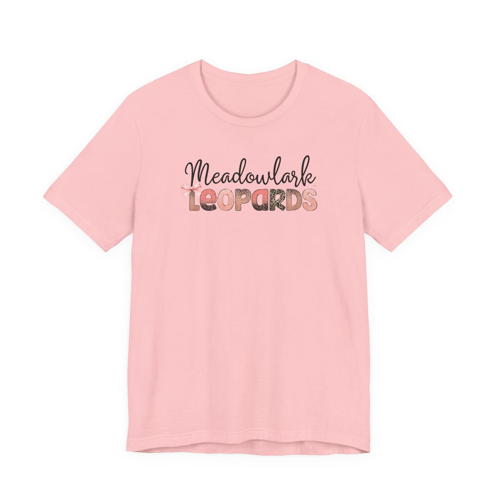 Meadowlark Leopards Unisex Bella & Canvas Tee, Casual T-Shirt, Custom School Spirit Apparel