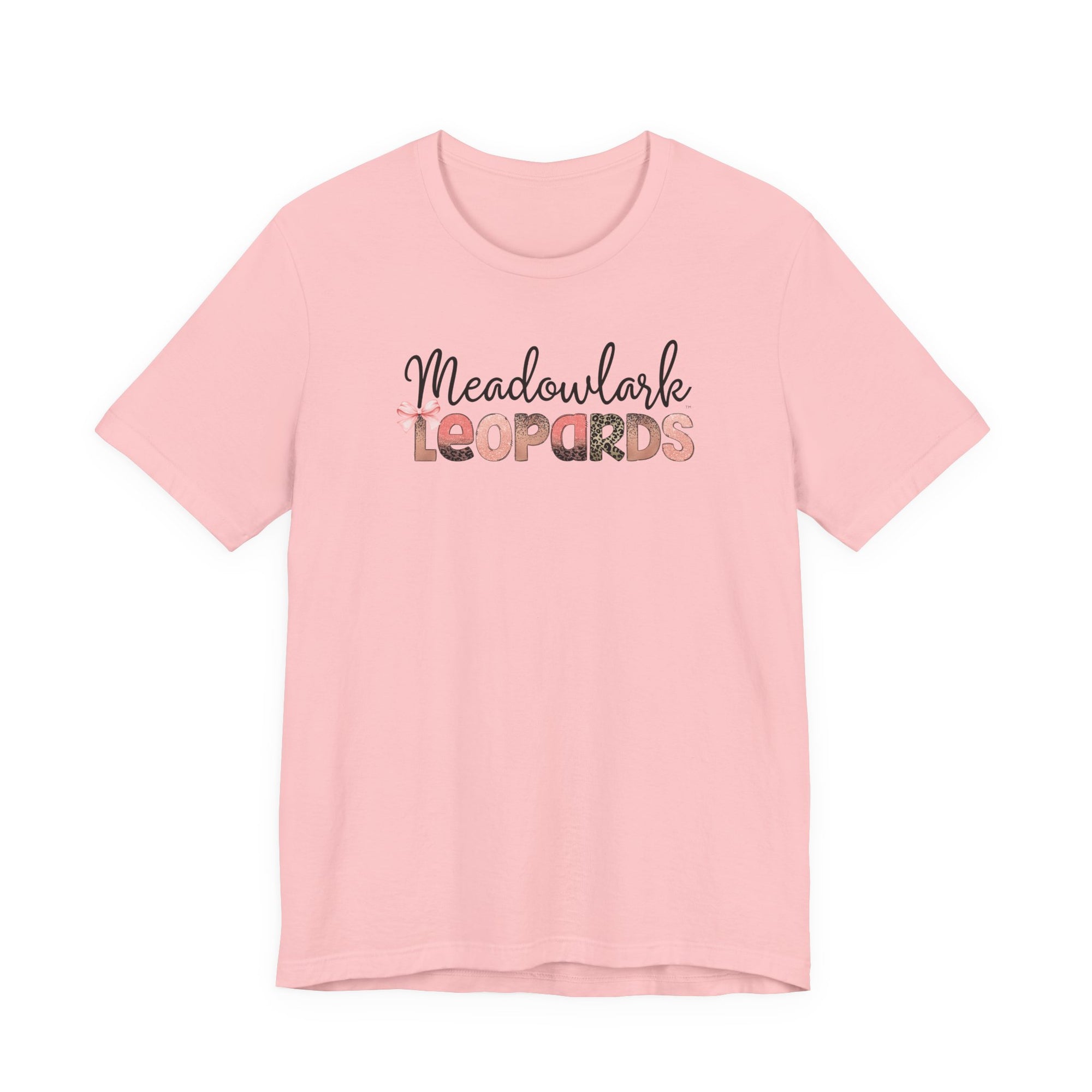 Meadowlark Leopards Unisex Bella & Canvas Tee, Casual T-Shirt, Custom School Spirit Apparel