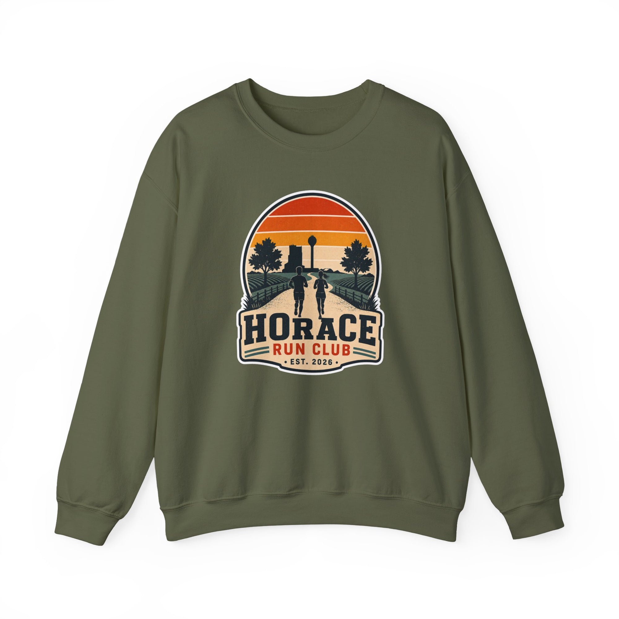 Horace Run Club Crewneck Sweatshirt | Gildan 18000