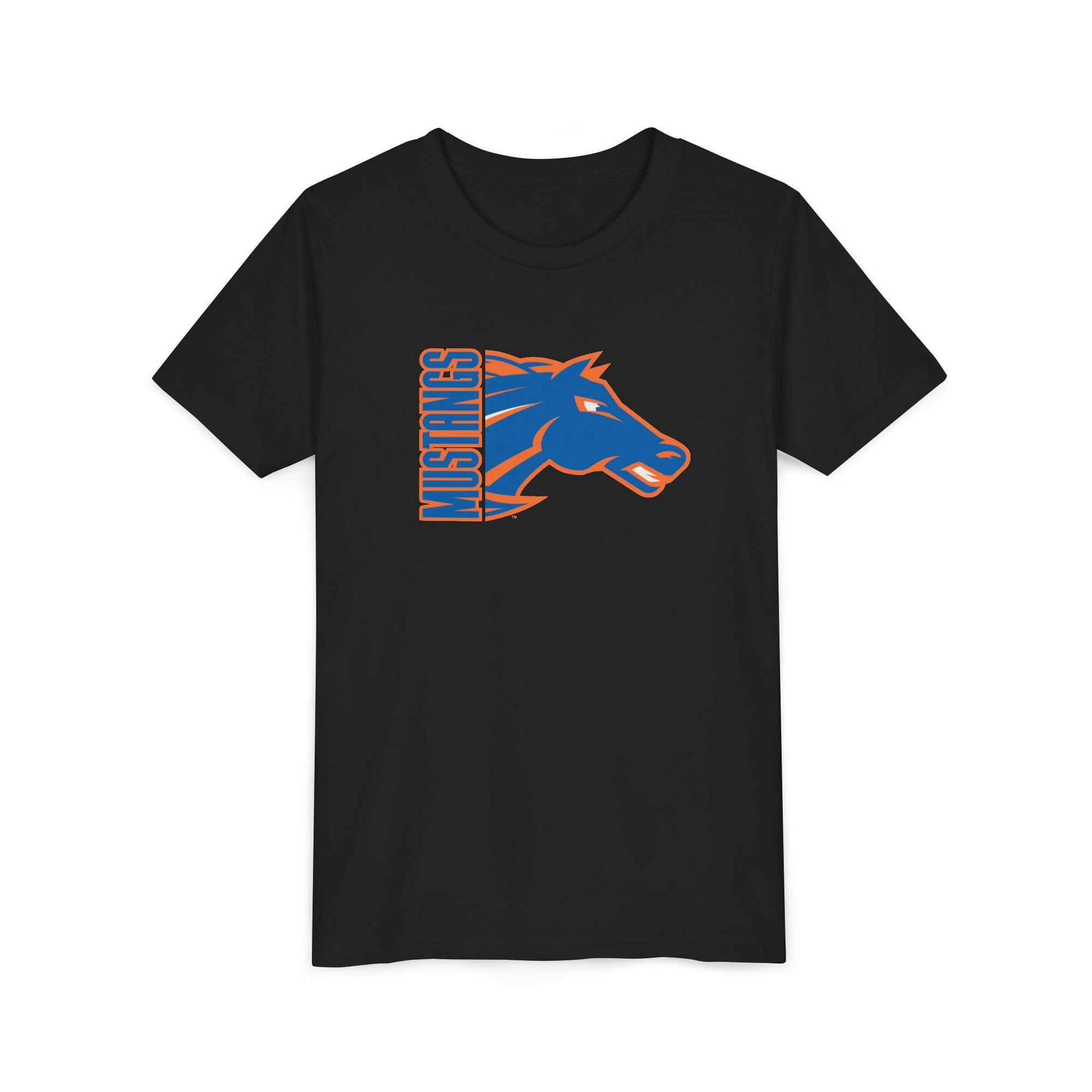 Sheyenne Mustangs Youth Tee, School Mascot Kids Bella & Canvas Shirt, Team Logo Children's Top, High School Team Clothing