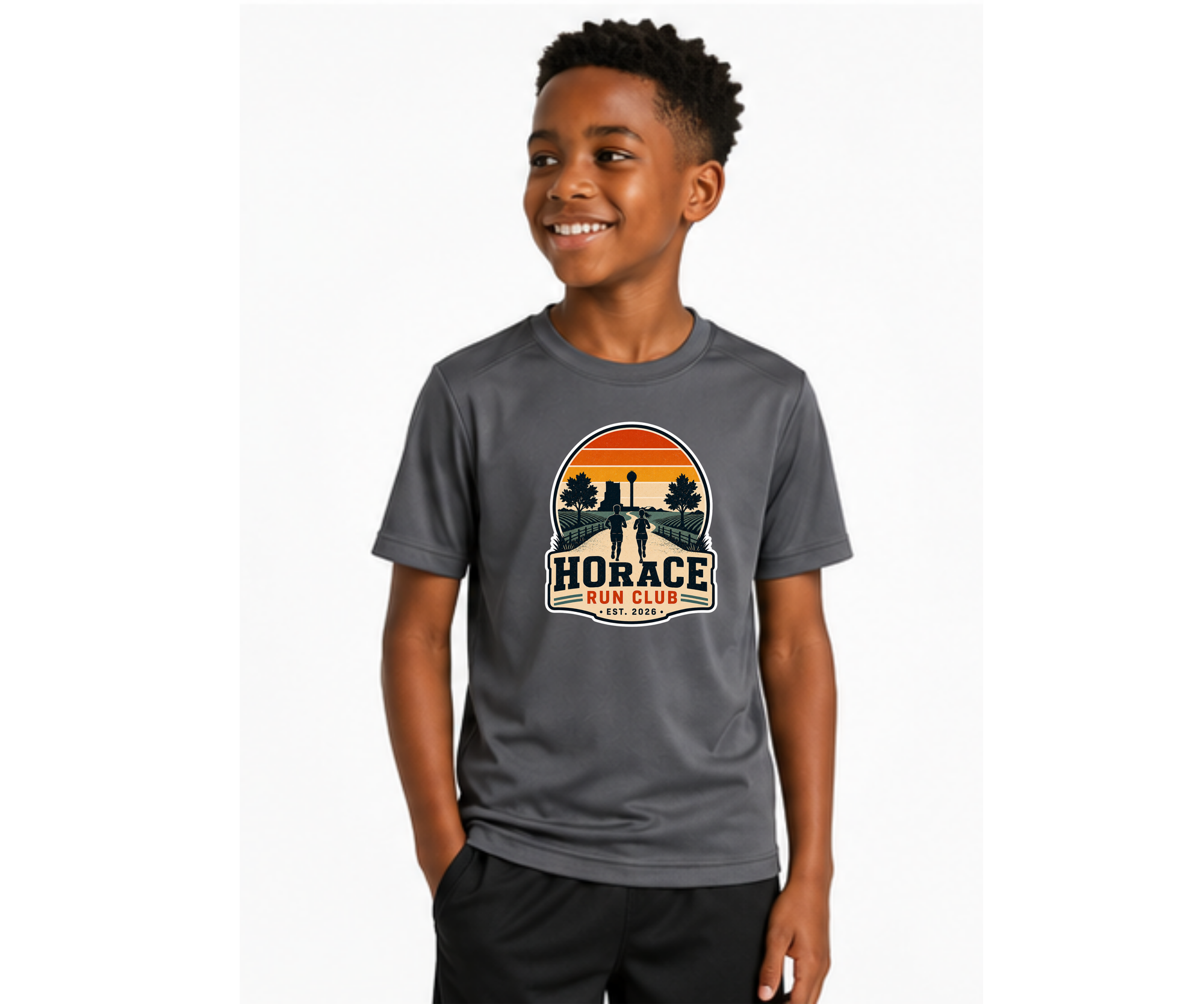 Youth Horace Run Club Performance Tee | Sport-Tek® PosiCharge® Competitor™ T-Shirt