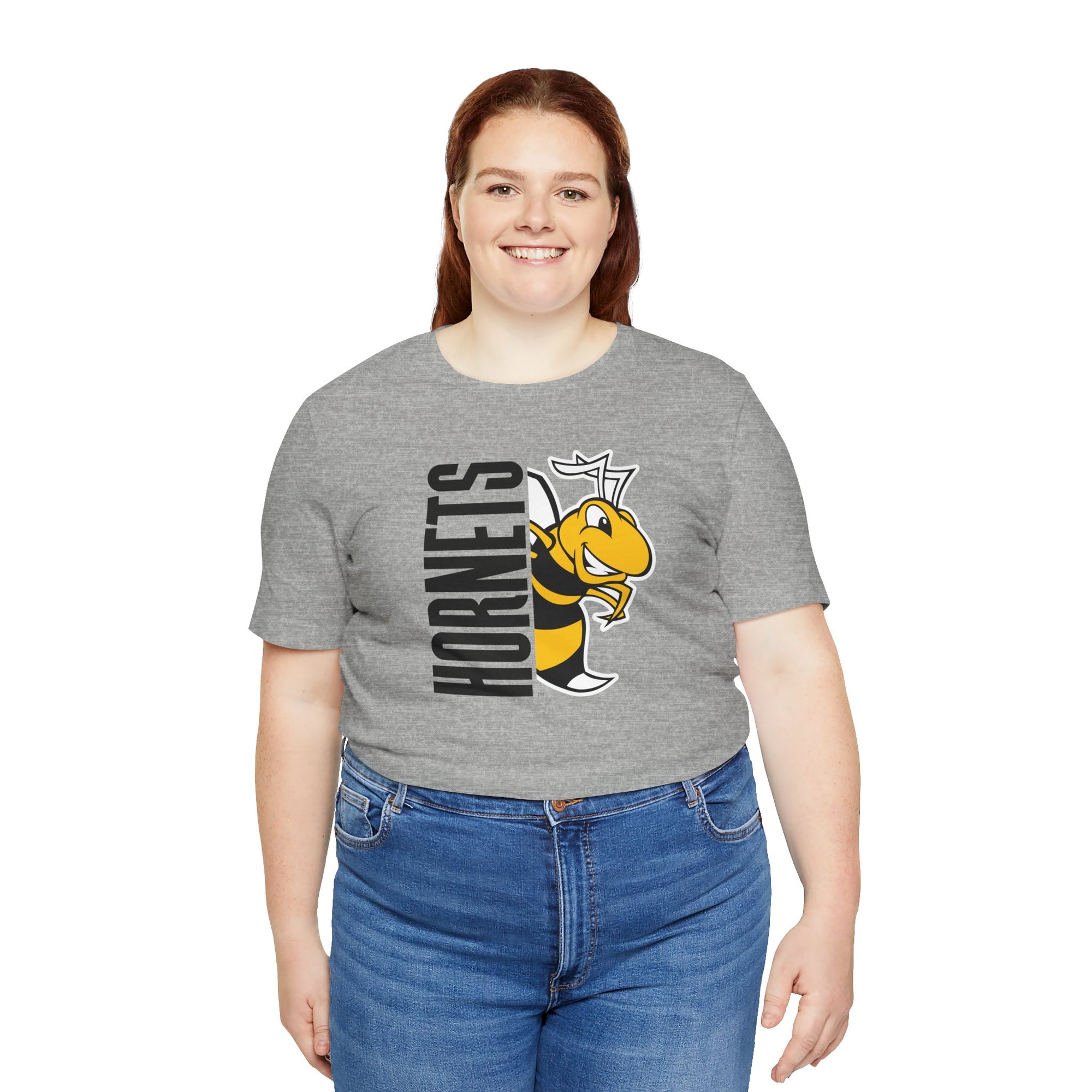 Horace Hornets Unisex Spirit Tee – Bella + Canvas 3001 | Adult Game Day Shirt, School Spirit Shirt, Team Mascot Apparel