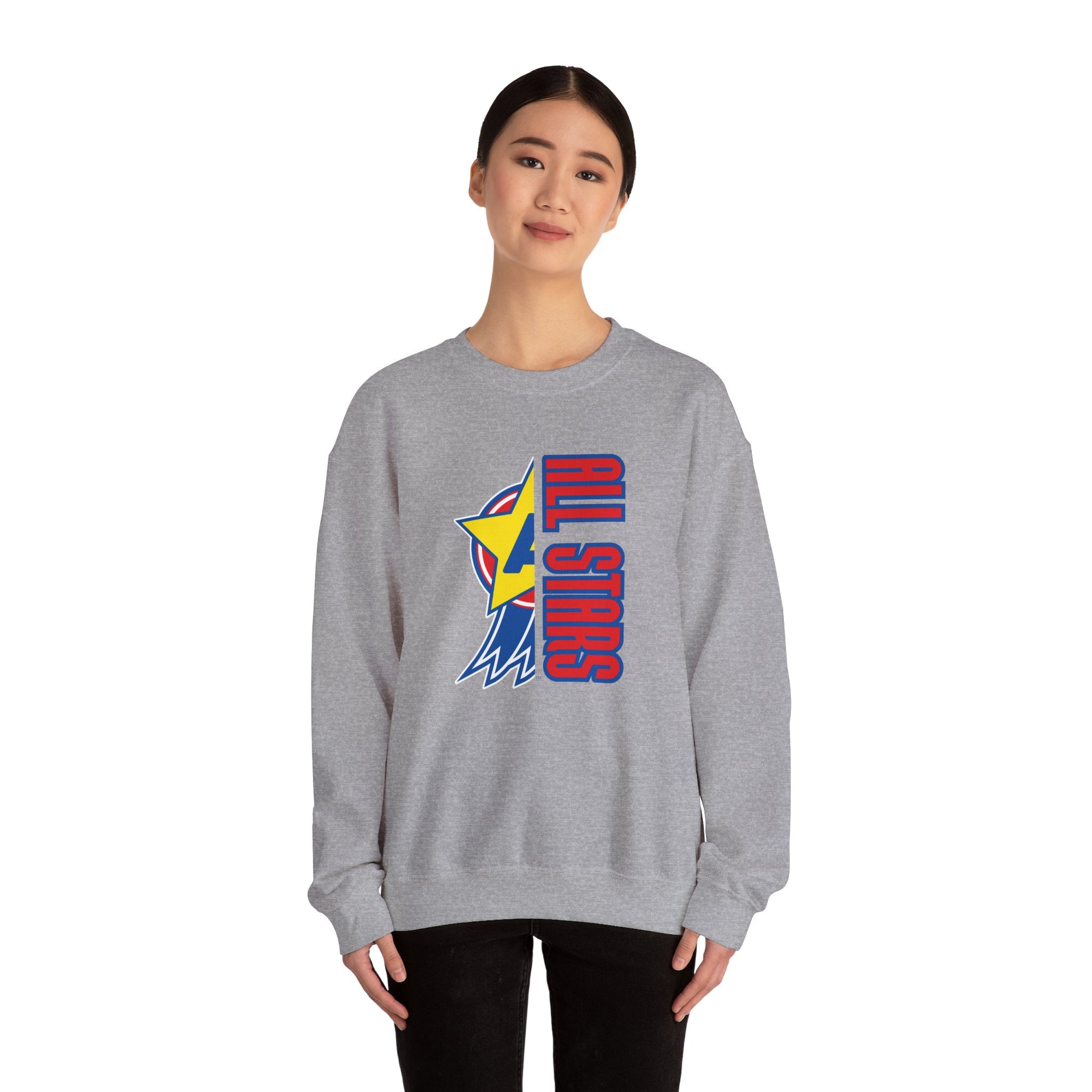 Aurora All Stars Crewneck Sweatshirt | Gildan Heavy Blend 18000 | School Spirit Wear | Teacher & Student Sweatshirt |Dress-Up Day Apparel