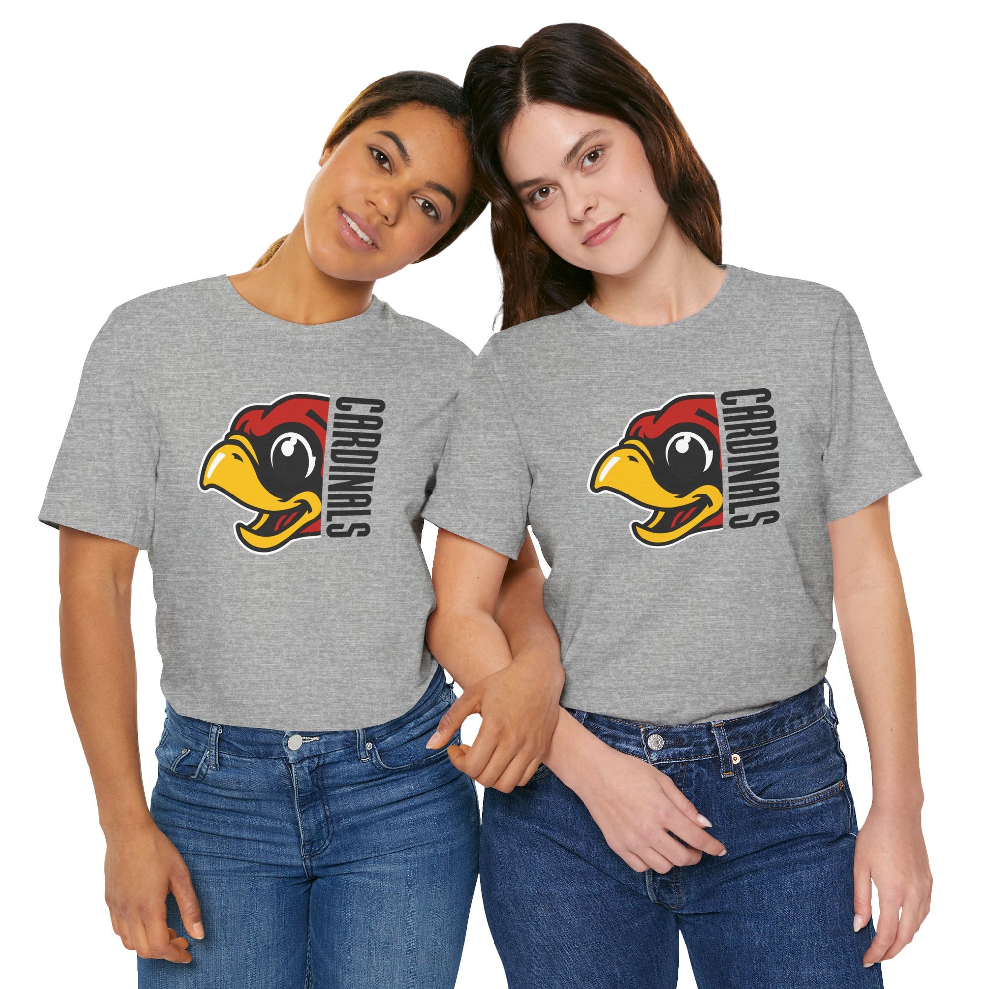 Deer Creek Cardinals School Tshirt, Teacher Back to School Unisex Bella & Canvas Tee, Shirt, Gift, Apparel