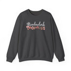 Meadowlark Leopards Crewneck Sweatshirt – Gildan Heavy Blend 18000 – Pink & Leopard Print School Spirit – Teacher Sweatshirt
