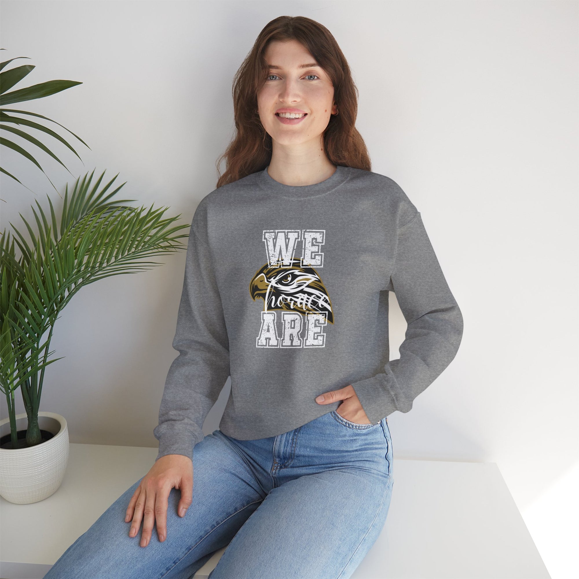 LOCAL PICK UP- We Are Horace Unisex Sweatshirt | Gildan Heavy Blend Crewneck | Teacher & Student Spirit Wear | School Dress Up Days | Mascot Sweatshirt