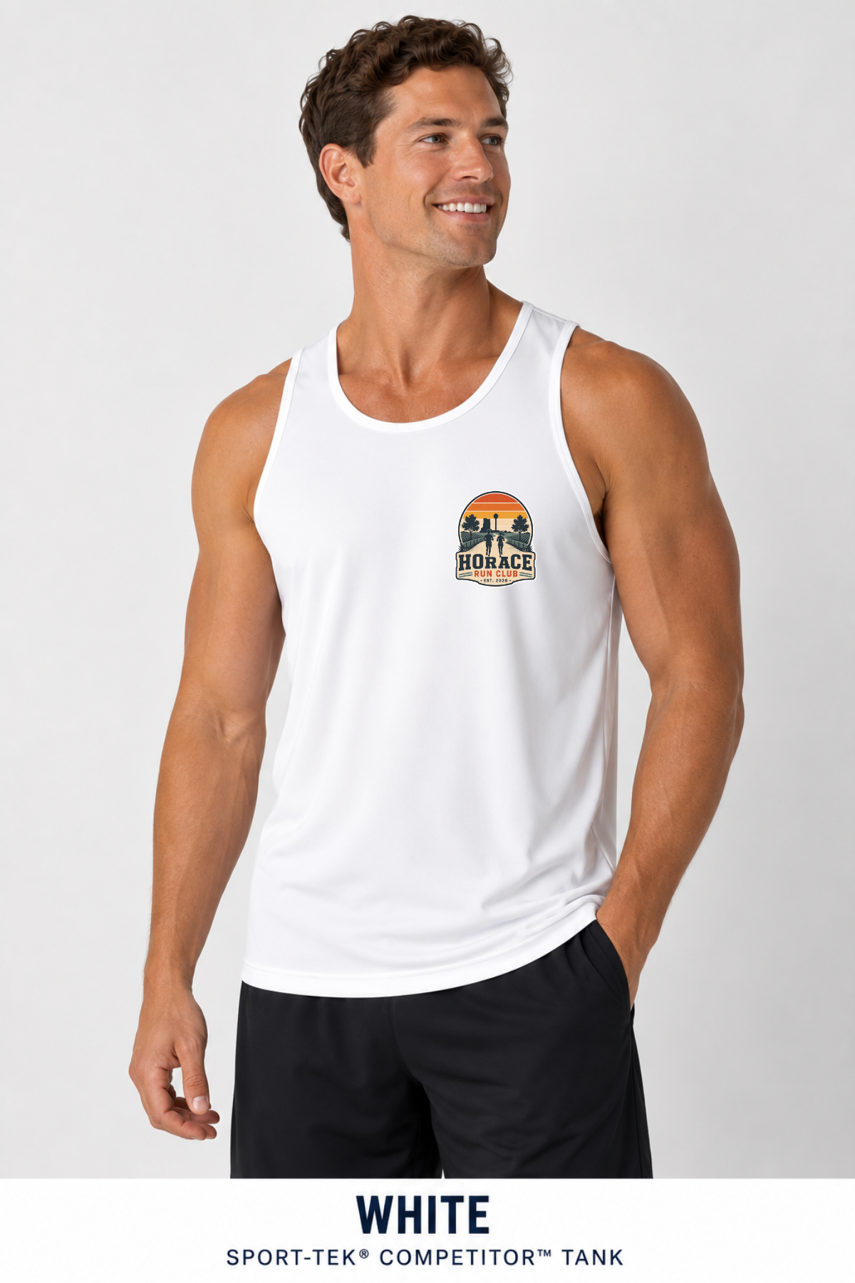 Horace Run Club Left Chest Logo Men's Sport-Tek® Competitor Tank