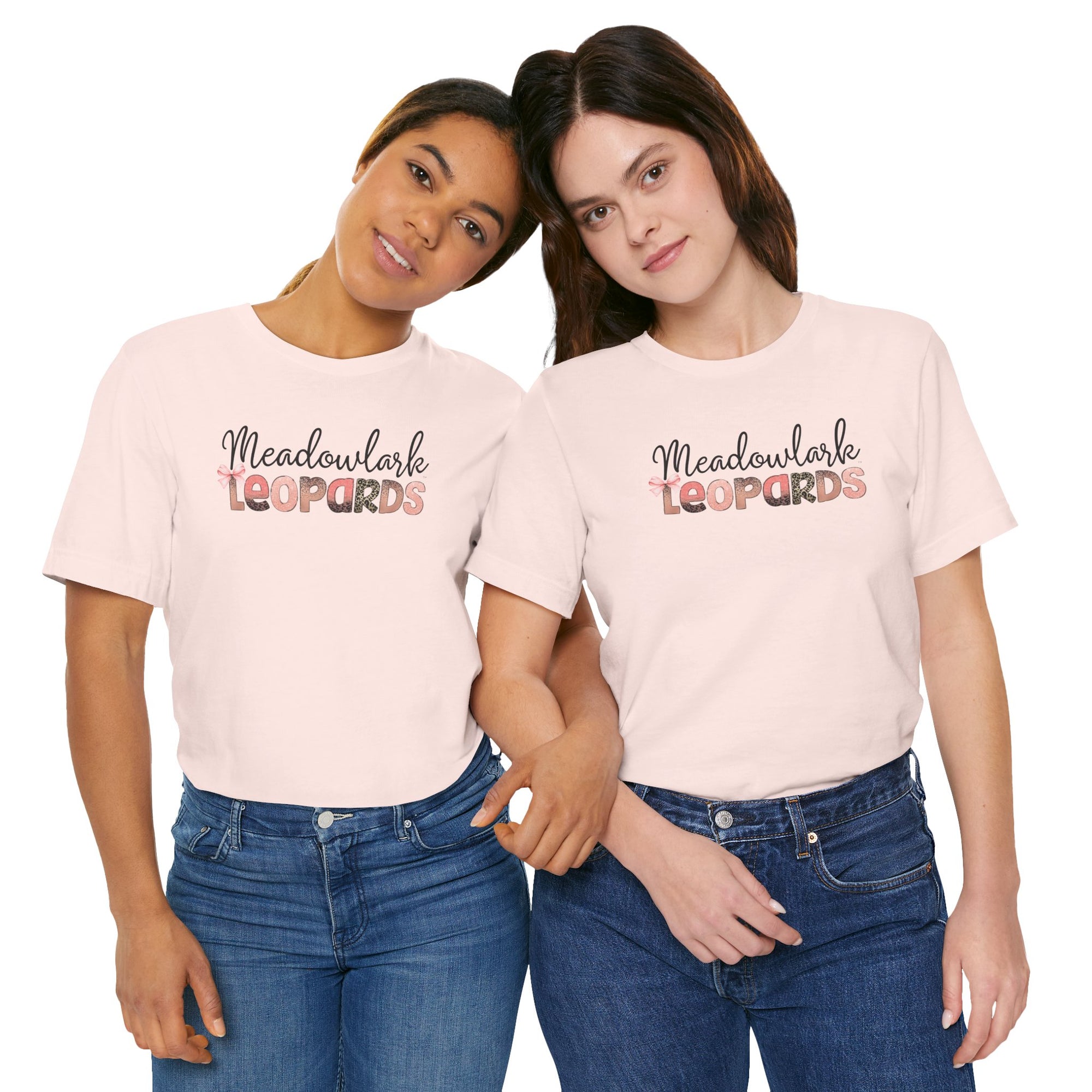 Meadowlark Leopards Unisex Bella & Canvas Tee, Casual T-Shirt, Custom School Spirit Apparel