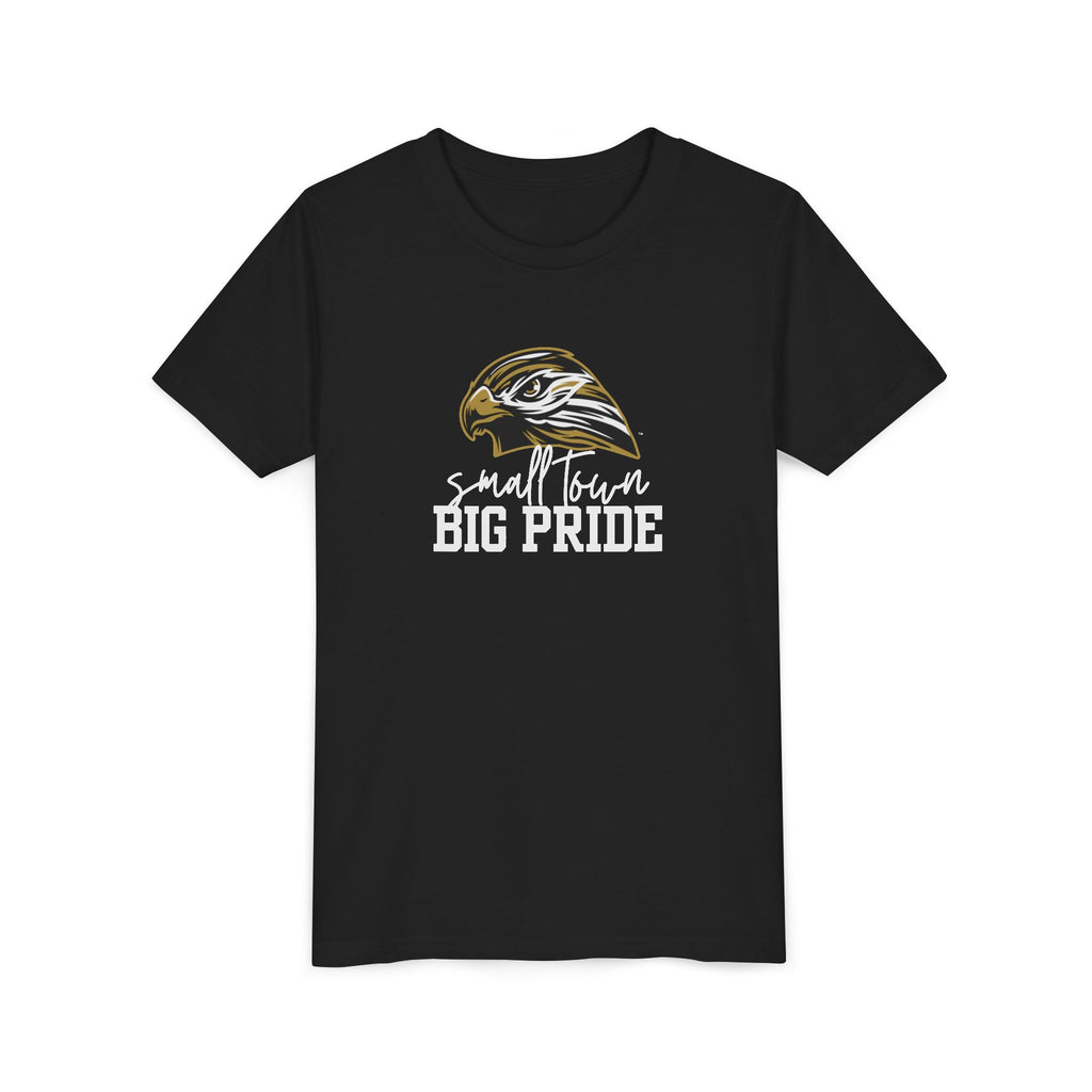 LOCAL PICK UP- Small Town Big Pride Hawk Youth T-Shirt – Youth Bella & Canvas Soft Tee for Kids