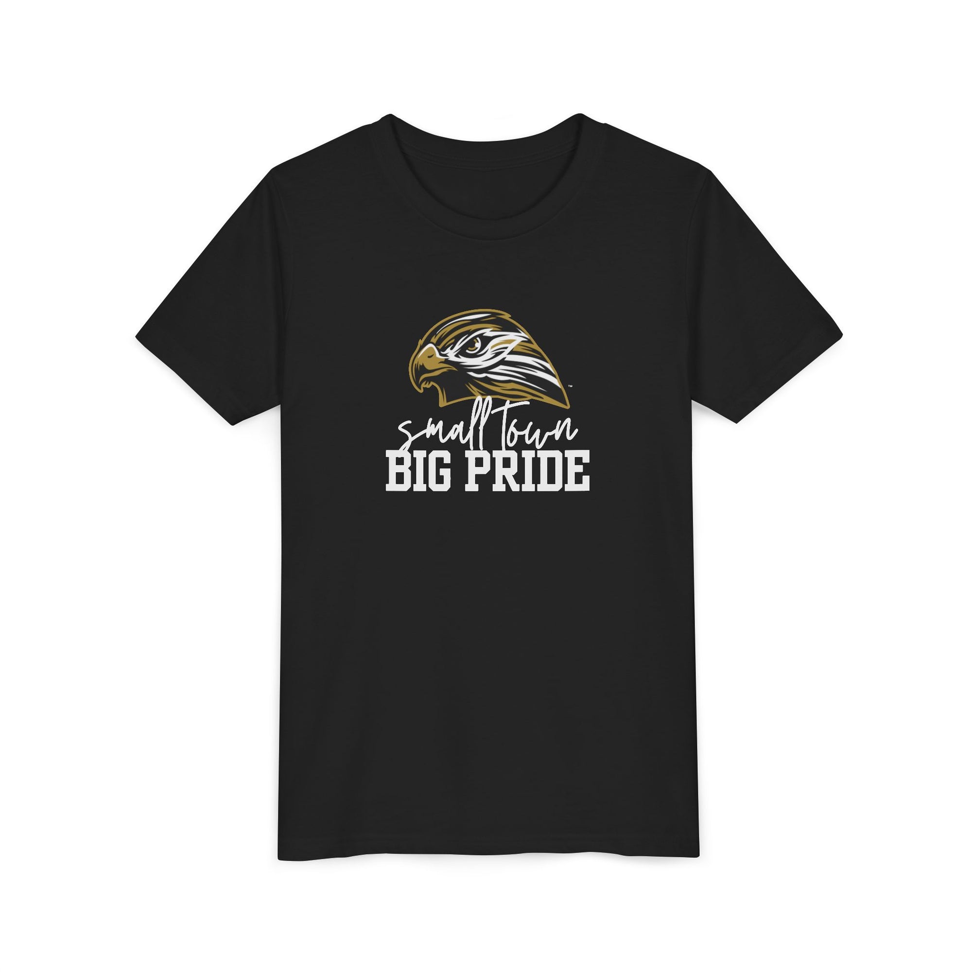 LOCAL PICK UP- Small Town Big Pride Hawk Youth T-Shirt – Youth Bella & Canvas Soft Tee for Kids