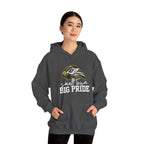 Small Town, Big Pride- Gildan Heavy Blend Unisex Hoodie – Hawk Mascot Sweatshirt