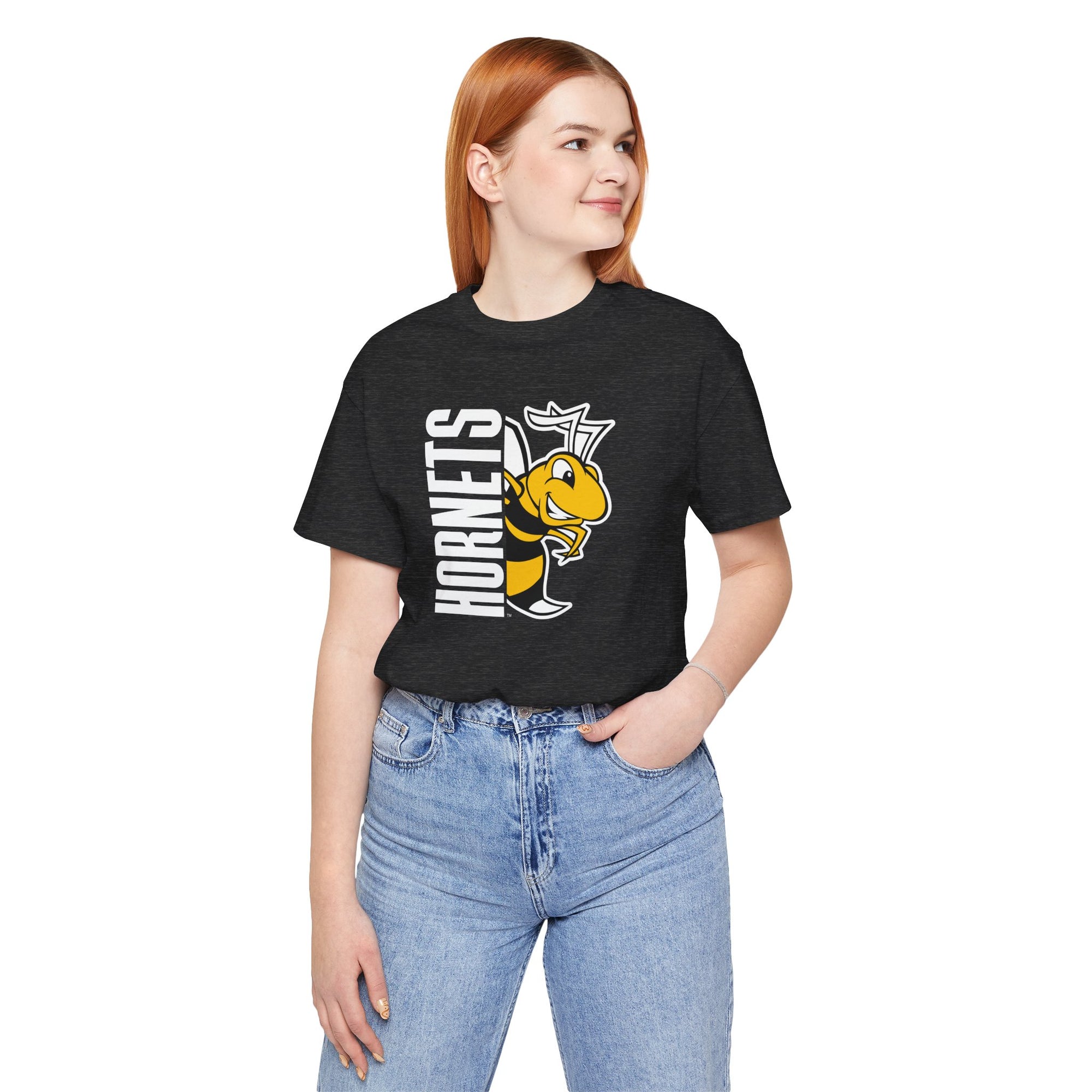Horace Hornets Unisex Spirit Tee – Bella + Canvas 3001 | Adult Game Day Shirt, School Spirit Shirt, Team Mascot Apparel