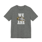 We Are Horace Hawks T-Shirt | Bella + Canvas 3001 Unisex Tee | School Spirit Shirt | Game Day Graphic Tee | Black Distressed Design | Teacher or Fan Shirt
