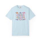 Third Grade Groovy Checkered Shirt - Comfort Colors 1717 Teacher Shirt - Back to School Tee - Retro Teacher Gift