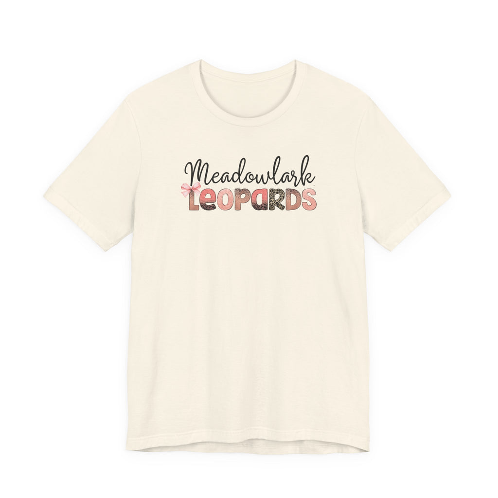 Meadowlark Leopards Unisex Bella & Canvas Tee, Casual T-Shirt, Custom School Spirit Apparel