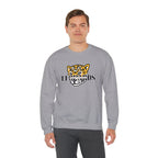 Meadowlark Leopards Crewneck Sweatshirt | Gildan 18000 Unisex Heavy Blend | School Spirit Wear | Teacher Apparel
