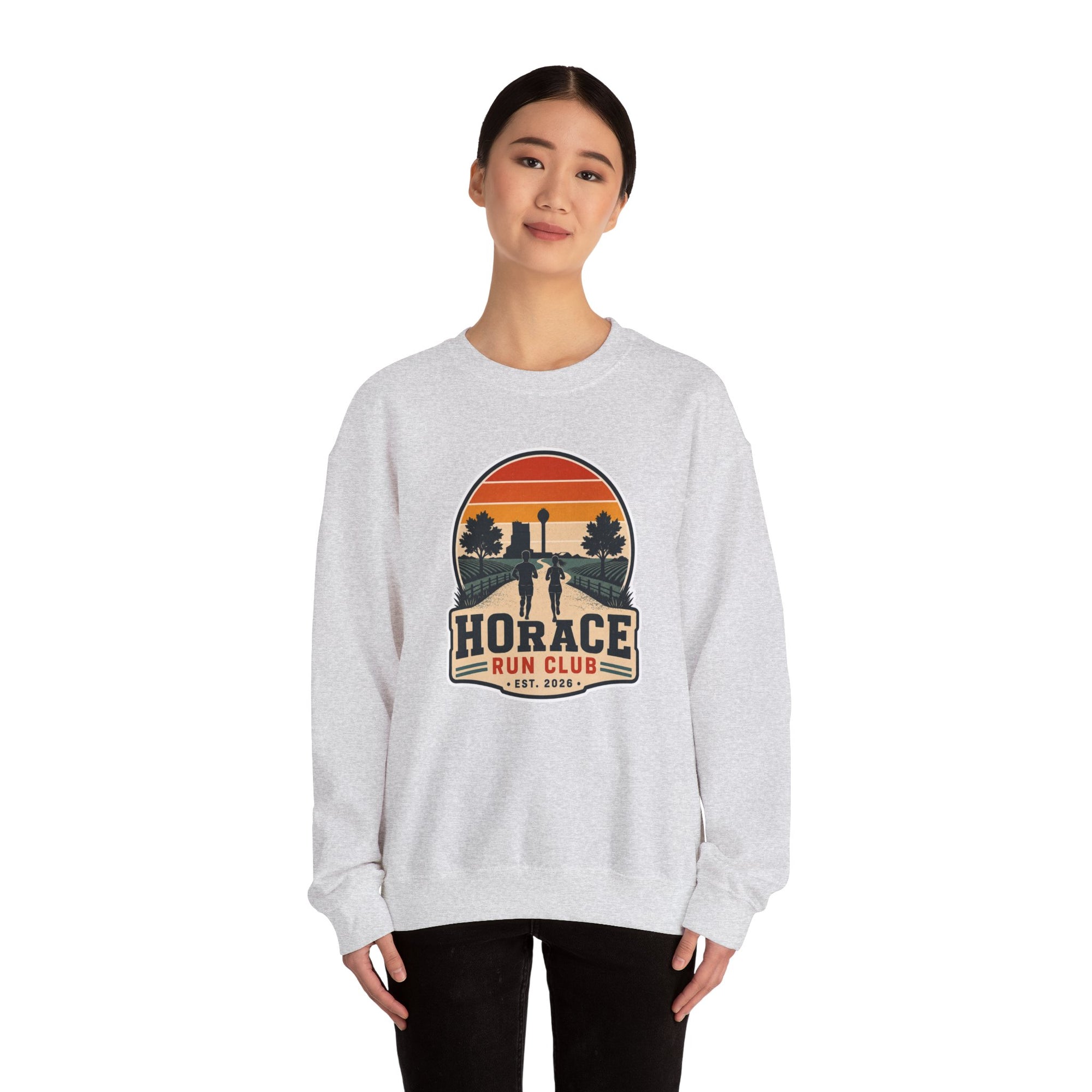 Horace Run Club Crewneck Sweatshirt | Gildan 18000