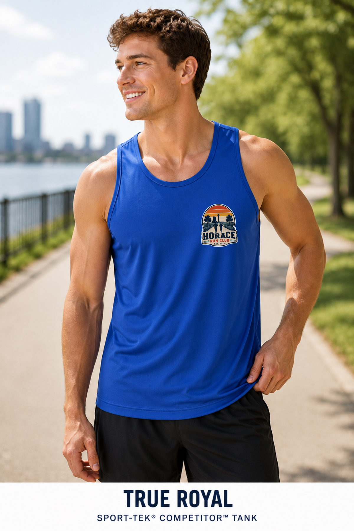 Horace Run Club Left Chest Logo Men's Sport-Tek® Competitor Tank