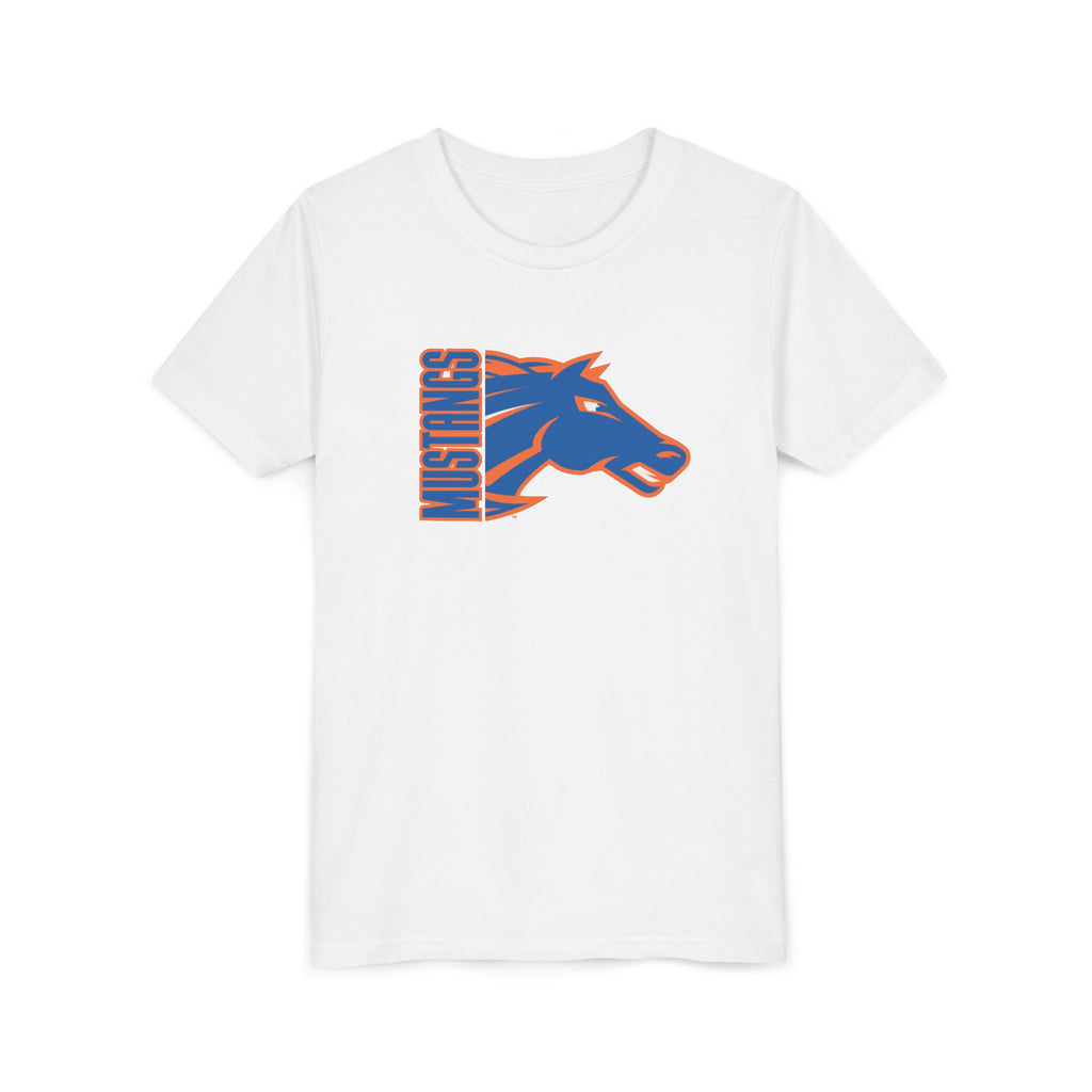 Sheyenne Mustangs Youth Tee, School Mascot Kids Bella & Canvas Shirt, Team Logo Children's Top, High School Team Clothing