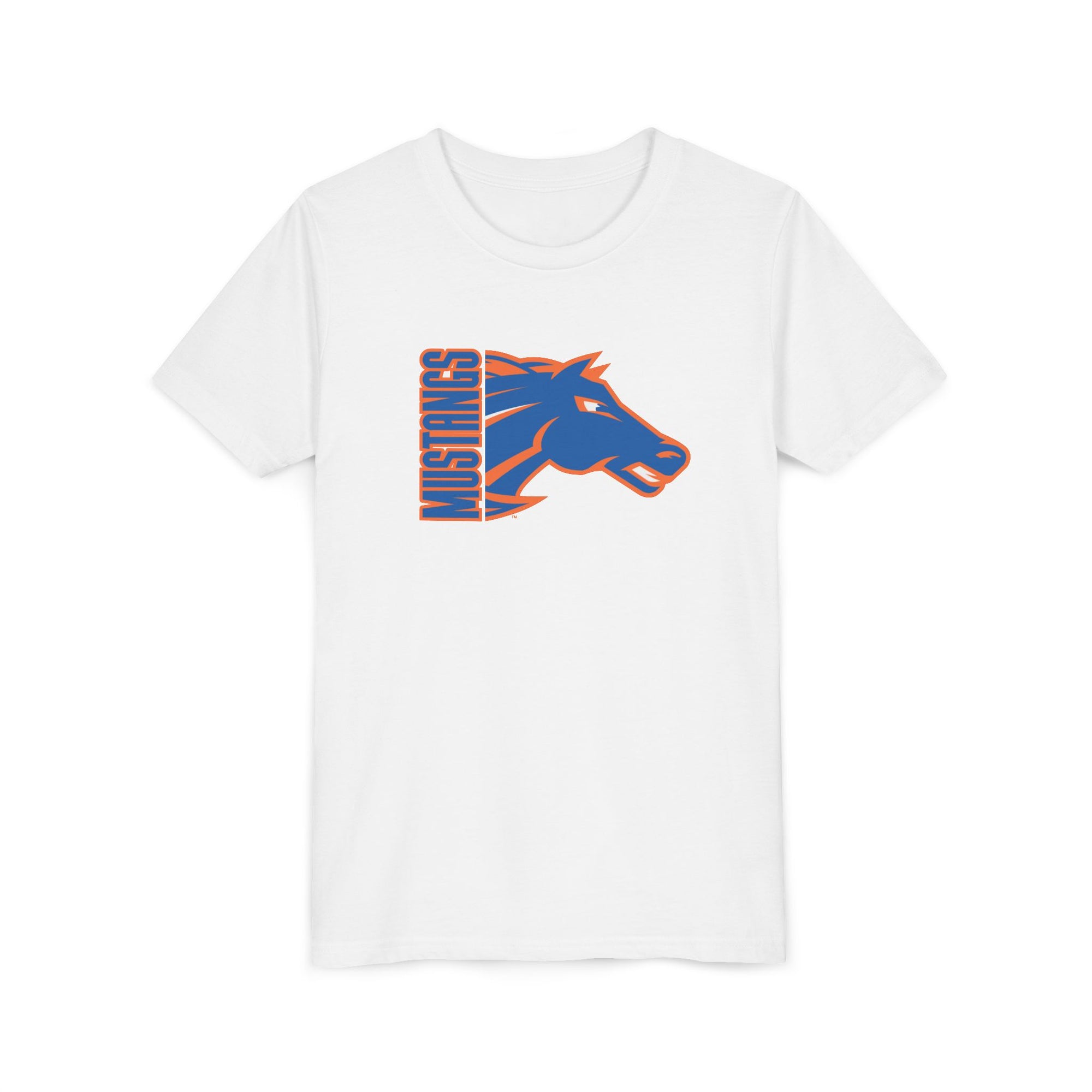 Sheyenne Mustangs Youth Tee, School Mascot Kids Bella & Canvas Shirt, Team Logo Children's Top, High School Team Clothing