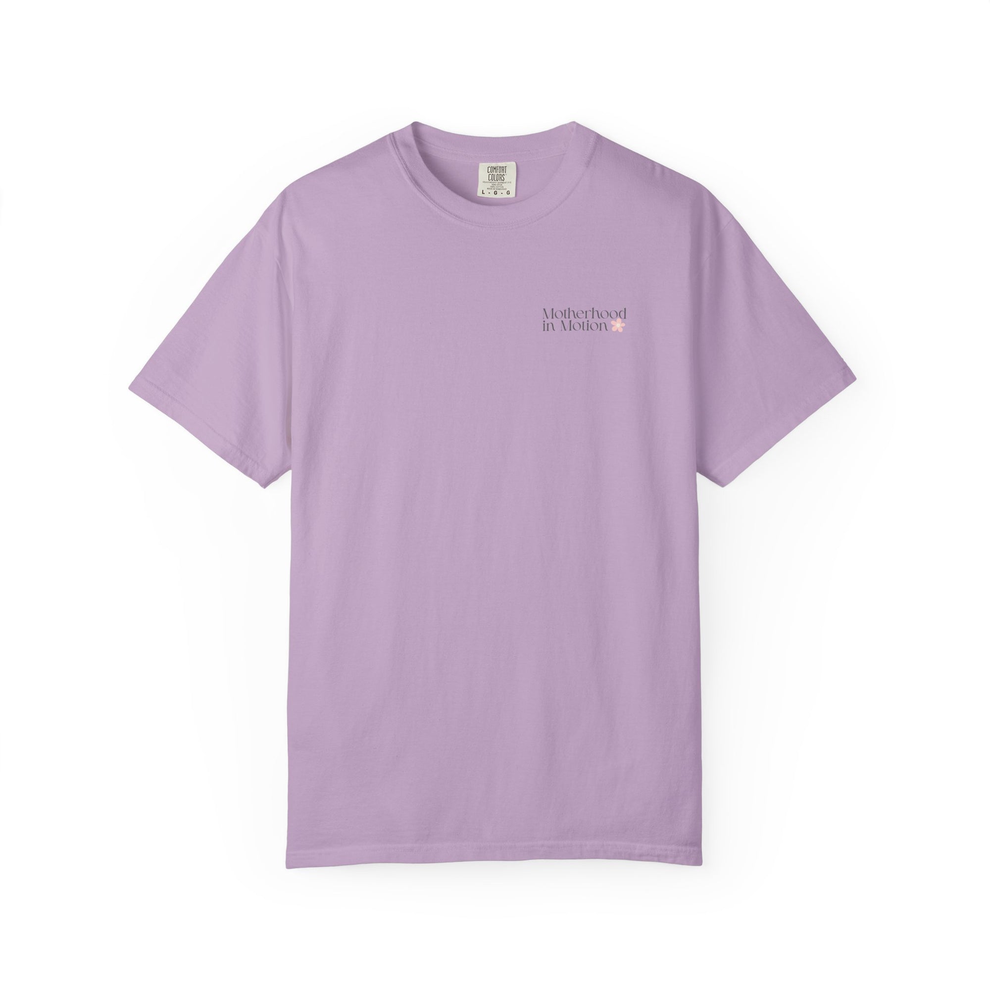 🌸 Motherhood in Motion 🏃‍♀️Comfort Colors 1717 T-Shirt  | Running Mom Mental Wellness Tee 💗