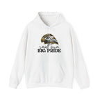 Small Town, Big Pride Gildan Heavy Blend Unisex Hoodie – Hawk Mascot Sweatshirt