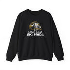 Small Town Big Pride Sweatshirt – Horace Hawks Mascot Crewneck – Gildan Unisex Heavy Blend – Small Town Spirit Wear – School Pride Pullover