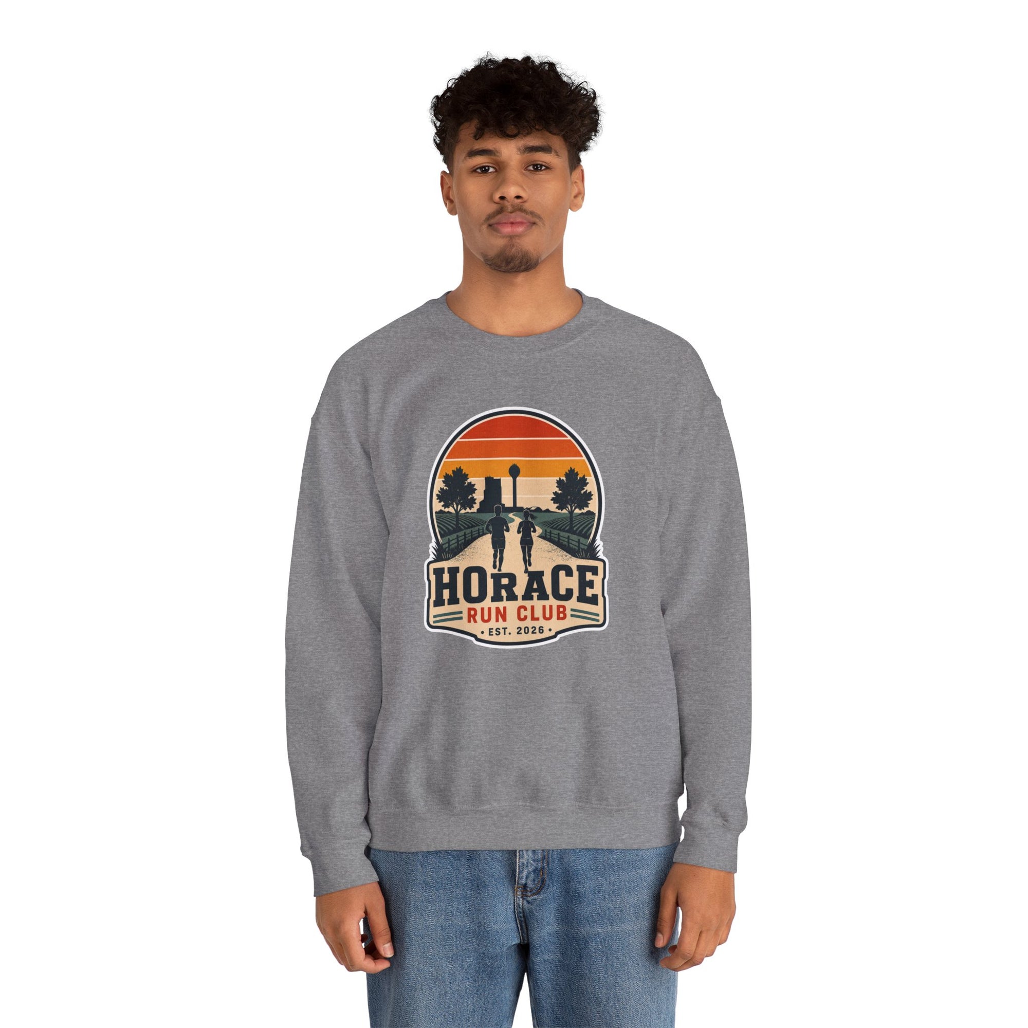 Horace Run Club Crewneck Sweatshirt | Gildan 18000
