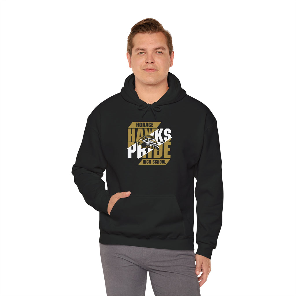Horace Hawks Pride Sweatshirt | Gildan Unisex Heavy Blend Sweatshirt | Cozy School Spirit Wear