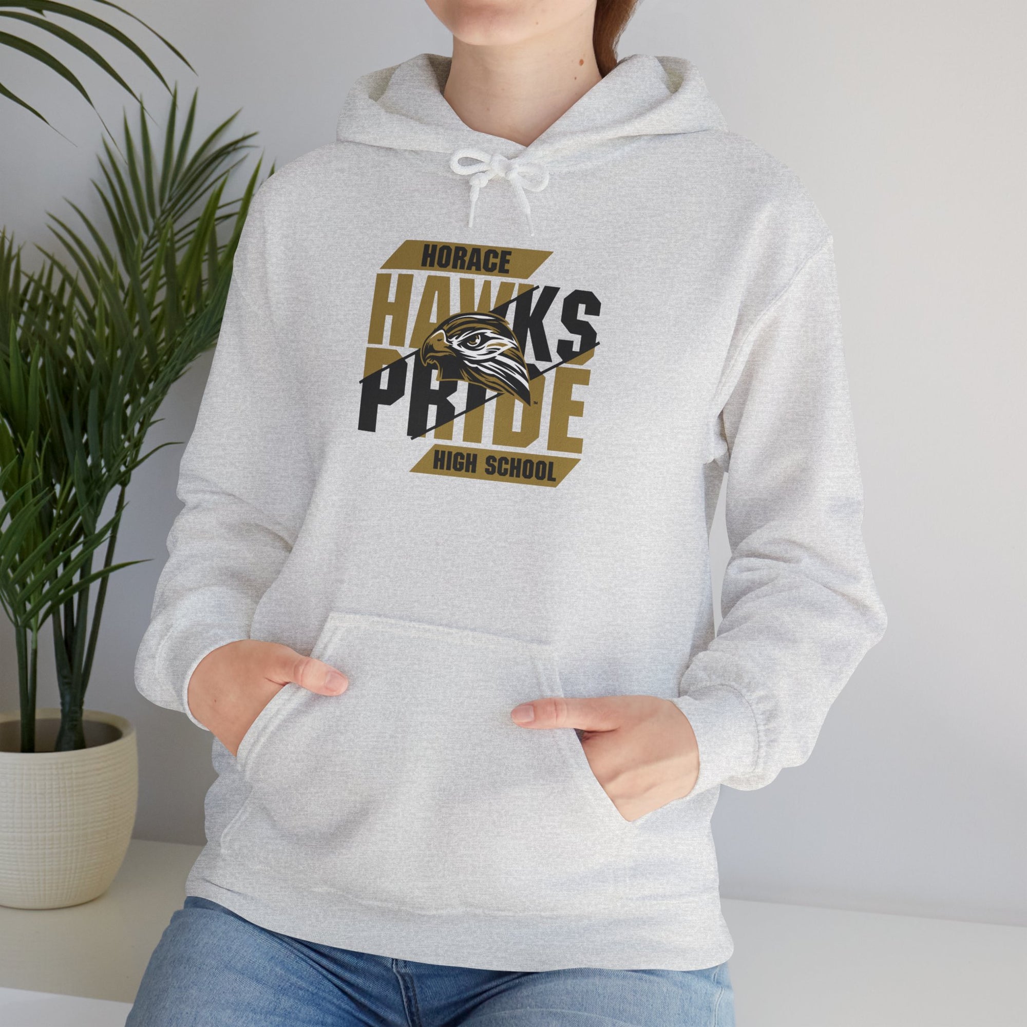 Horace Hawks Pride Sweatshirt | Gildan Unisex Heavy Blend Sweatshirt | Cozy School Spirit Wear