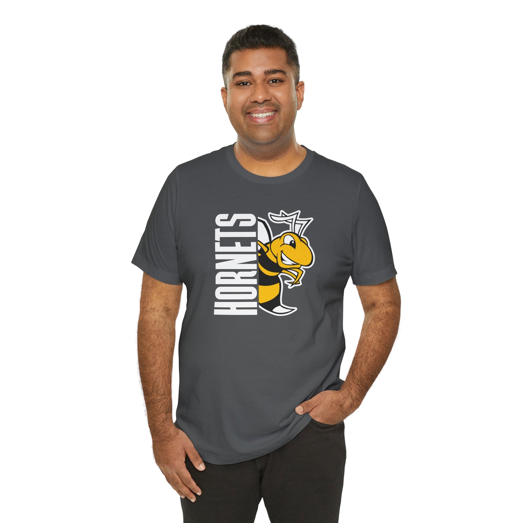 Horace Hornets Unisex Spirit Tee – Bella + Canvas 3001 | Adult Game Day Shirt, School Spirit Shirt, Team Mascot Apparel