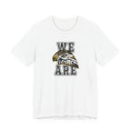We Are Horace Hawks T-Shirt | Bella + Canvas 3001 Unisex Tee | School Spirit Shirt | Game Day Graphic Tee | Black Distressed Design | Teacher or Fan Shirt