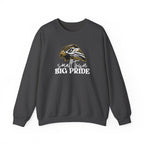 Small Town Big Pride Sweatshirt – Horace Hawks Mascot Crewneck – Gildan Unisex Heavy Blend – Small Town Spirit Wear – School Pride Pullover