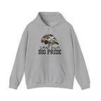 Small Town, Big Pride- Gildan Heavy Blend Unisex Hoodie – Hawk Mascot Sweatshirt