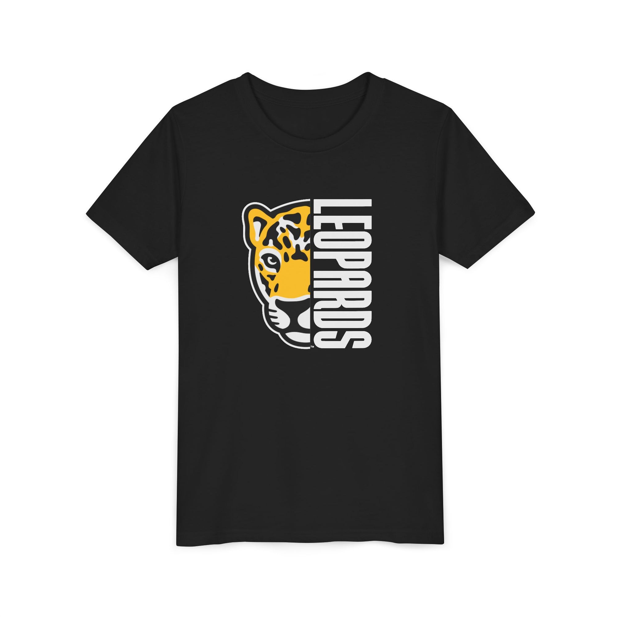 Meadowlark Leopard Youth Tee, Fun Graphic Shirt for Kids, School Mascot Tshirt