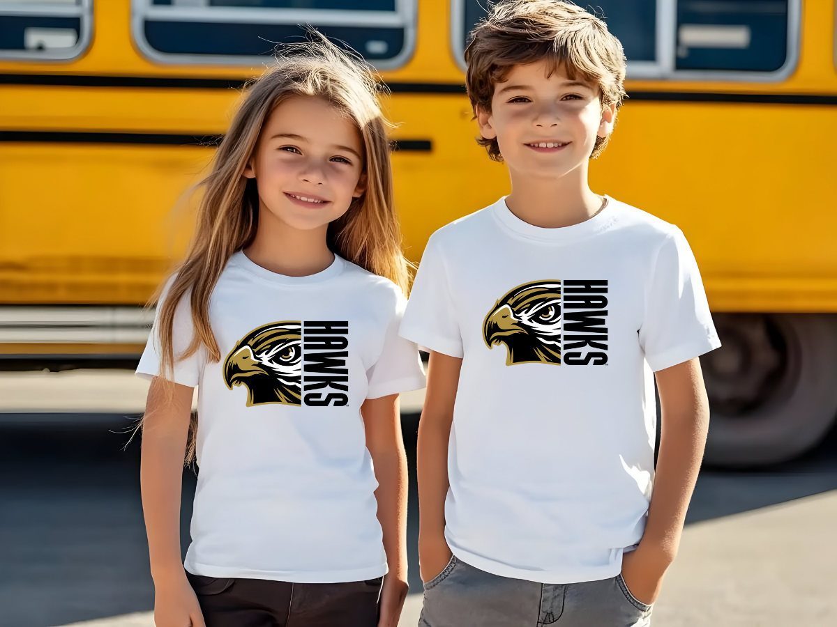 Horace Hawks High School Youth Tshirt, Student School Tee, Kids Graphic Shirt, Children's school Spirit Apparel