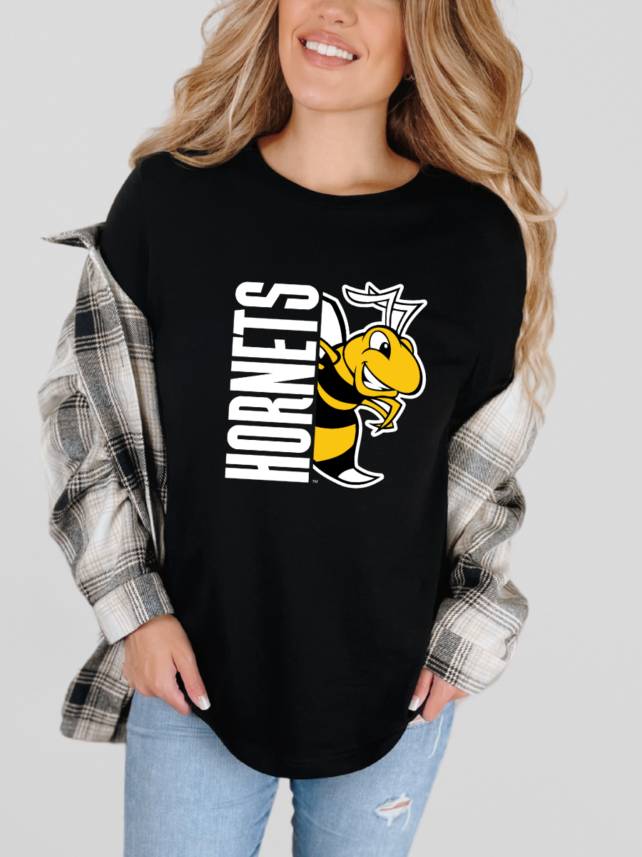 Horace Hornets Unisex Spirit Tee – Bella + Canvas 3001 | Adult Game Day Shirt, School Spirit Shirt, Team Mascot Apparel