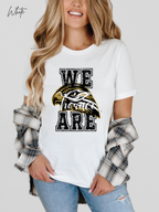 We Are Horace Hawks T-Shirt | Bella + Canvas 3001 Unisex Tee | School Spirit Shirt | Game Day Graphic Tee | Black Distressed Design | Teacher or Fan Shirt
