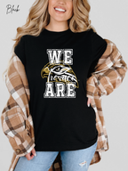 We Are Horace Hawks T-Shirt | Bella + Canvas 3001 Unisex Tee | School Spirit Shirt | Game Day Graphic Tee | Black Distressed Design | Teacher or Fan Shirt