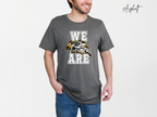 We Are Horace Hawks T-Shirt | Bella + Canvas 3001 Unisex Tee | School Spirit Shirt | Game Day Graphic Tee | Black Distressed Design | Teacher or Fan Shirt