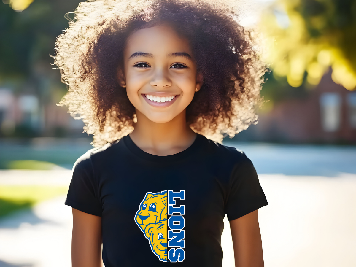 Legacy Lions Youth Bella & Canvas Tee Shirt, School Spirit T-Shirt, Mascot Apparel, Kids Graphic Tee, Logo Shirt