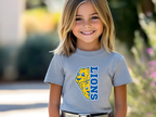 Legacy Lions Youth Bella & Canvas Tee Shirt, School Spirit T-Shirt, Mascot Apparel, Kids Graphic Tee, Logo Shirt