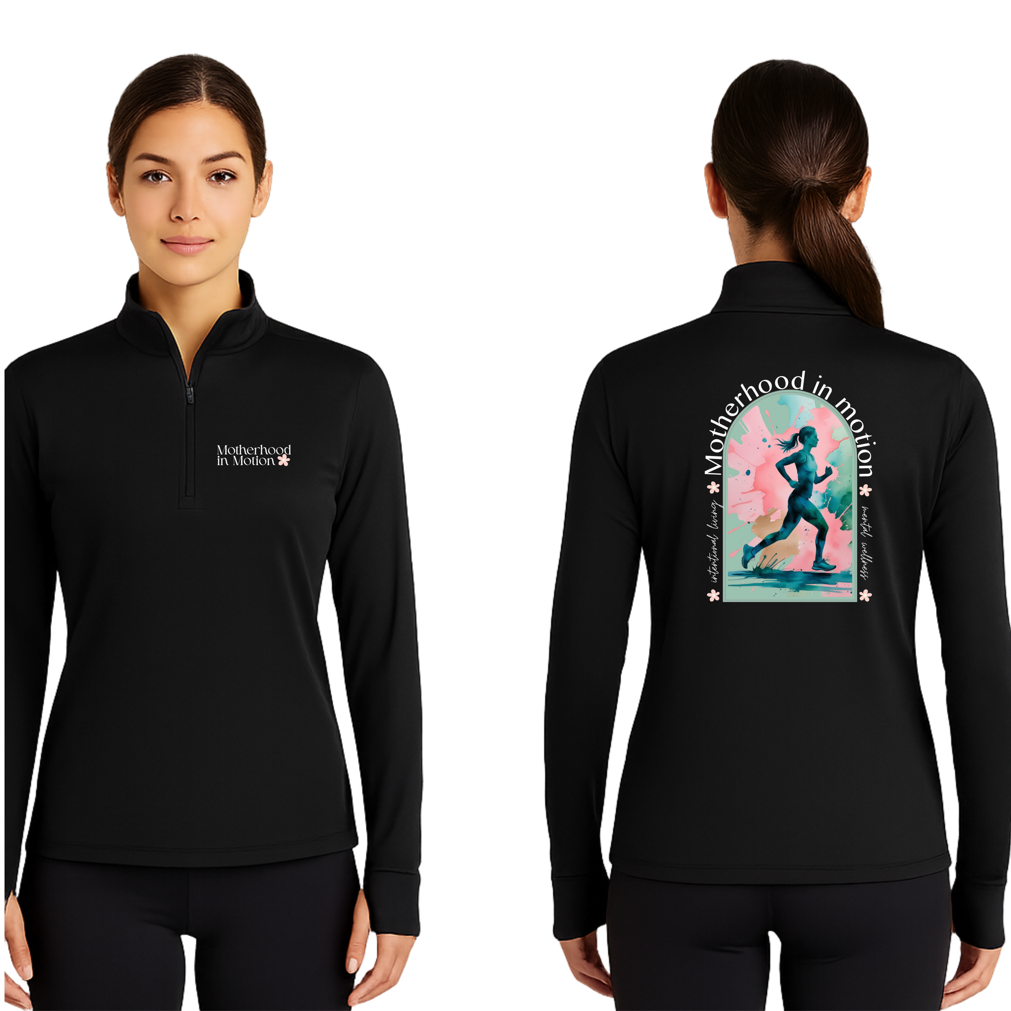 Motherhood in Motion – Sport-Tek 357 Quarter Zip Sweatshirt