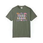 Third Grade Groovy Checkered Shirt - Comfort Colors 1717 Teacher Shirt - Back to School Tee - Retro Teacher Gift