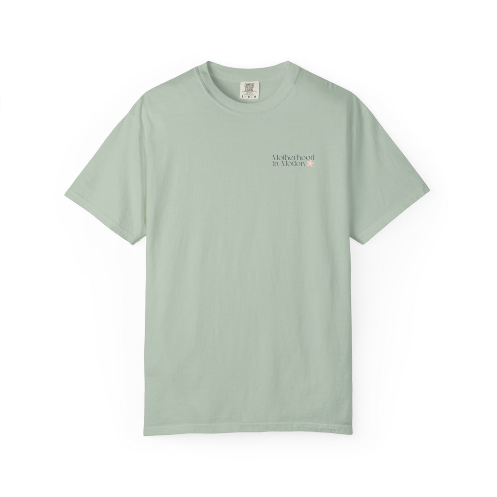 🌸 Motherhood in Motion 🏃‍♀️Comfort Colors 1717 T-Shirt  | Running Mom Mental Wellness Tee 💗