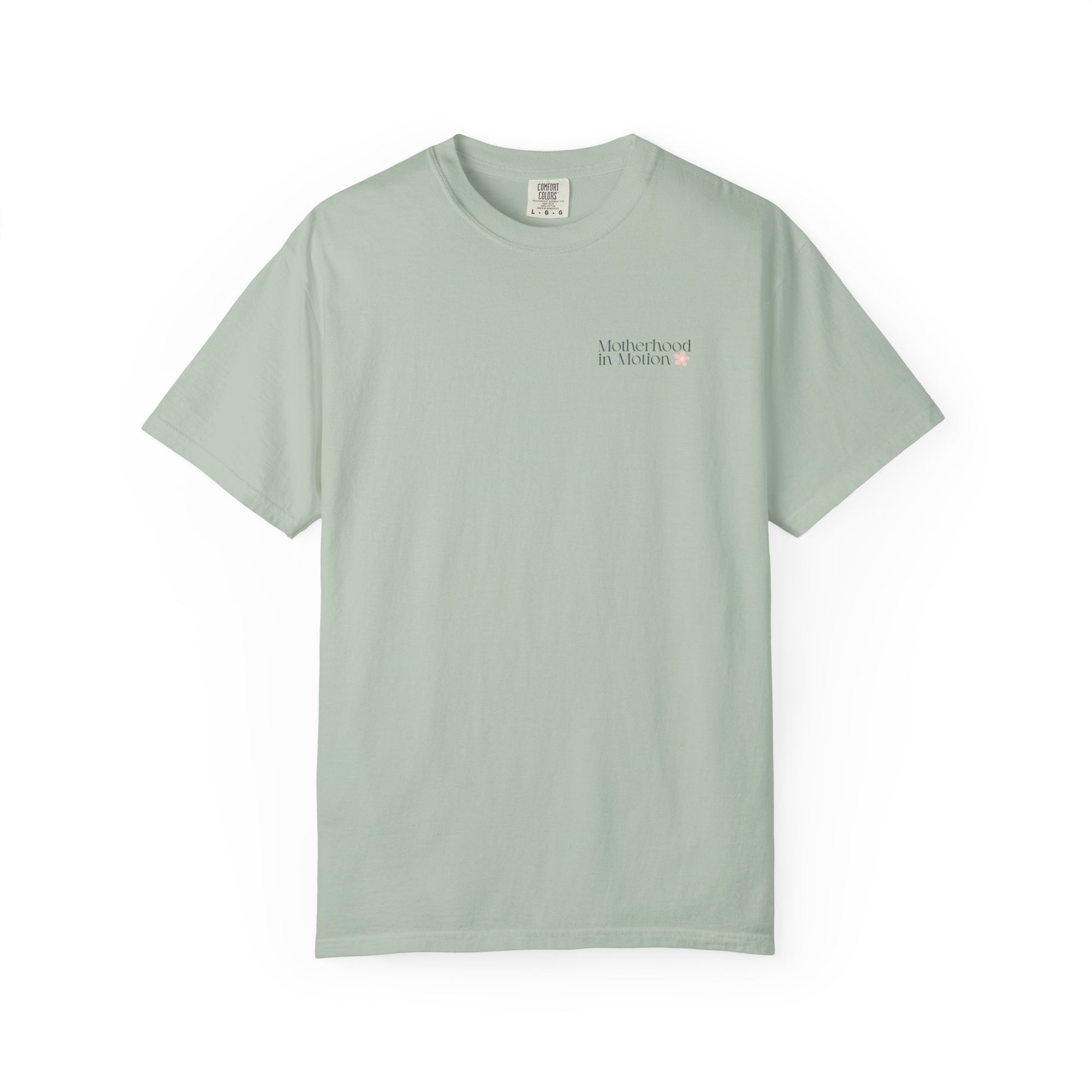 🌸 Motherhood in Motion 🏃‍♀️Comfort Colors 1717 T-Shirt  | Running Mom Mental Wellness Tee 💗