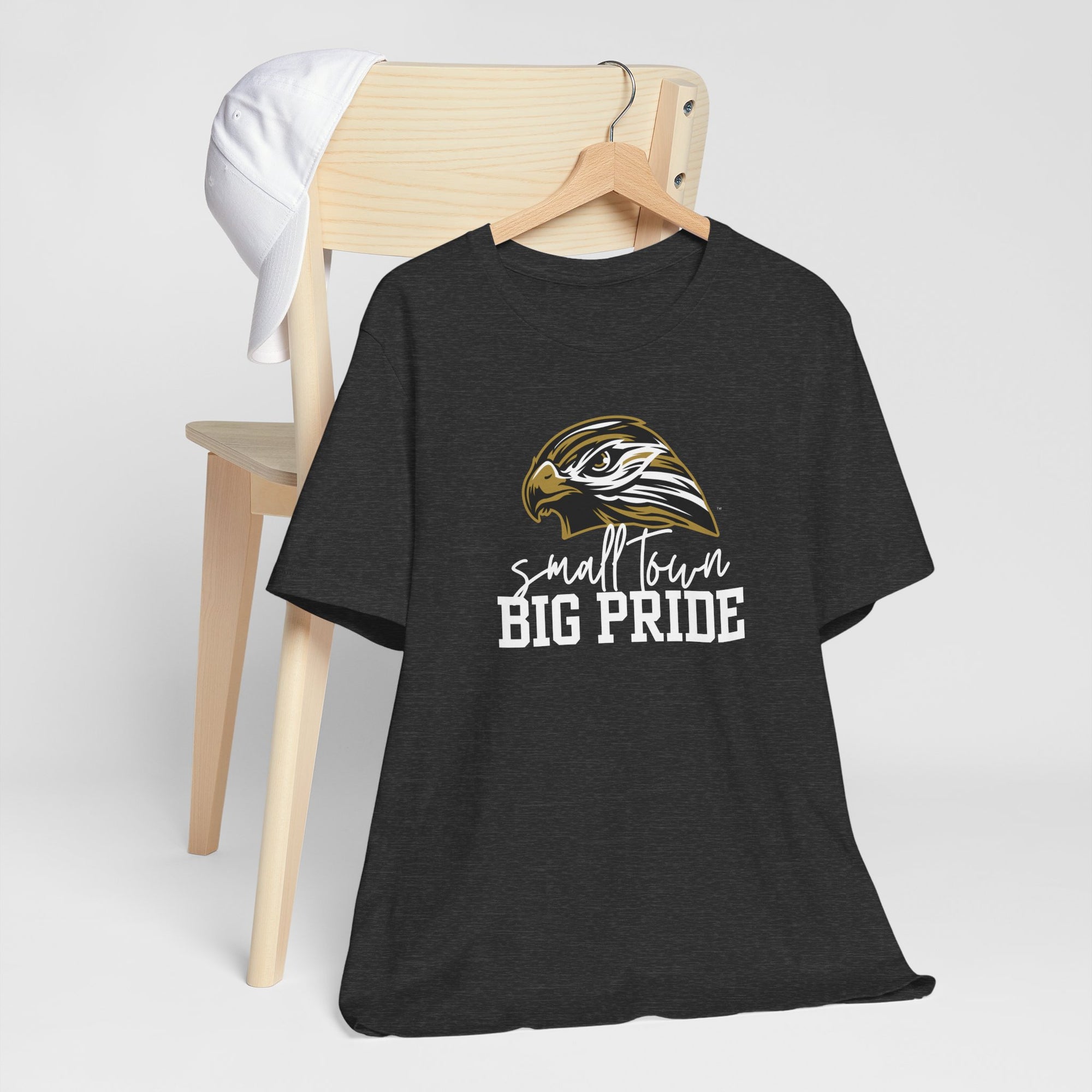LOCAL PICK UP- Small Town Big Pride – Horace Hawks Unisex Tee | Bella + Canvas 3001
