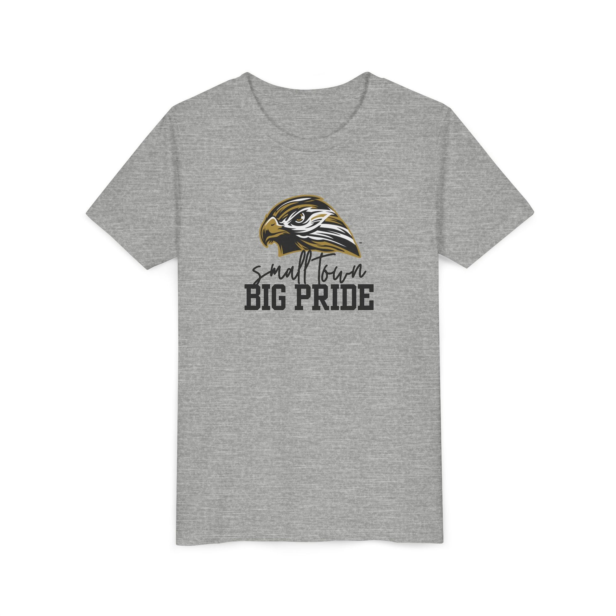 LOCAL PICK UP- Small Town Big Pride Hawk Youth T-Shirt – Youth Bella & Canvas Soft Tee for Kids